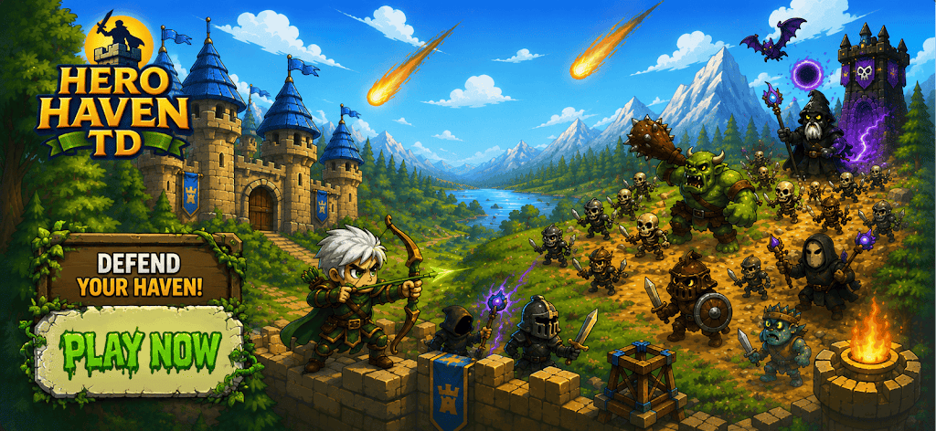 Hero Haven TD official Google Play gameplay screenshot